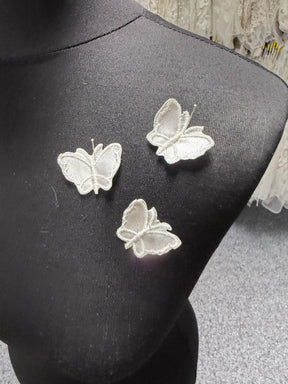 Ivory Butterfly Applique - M4