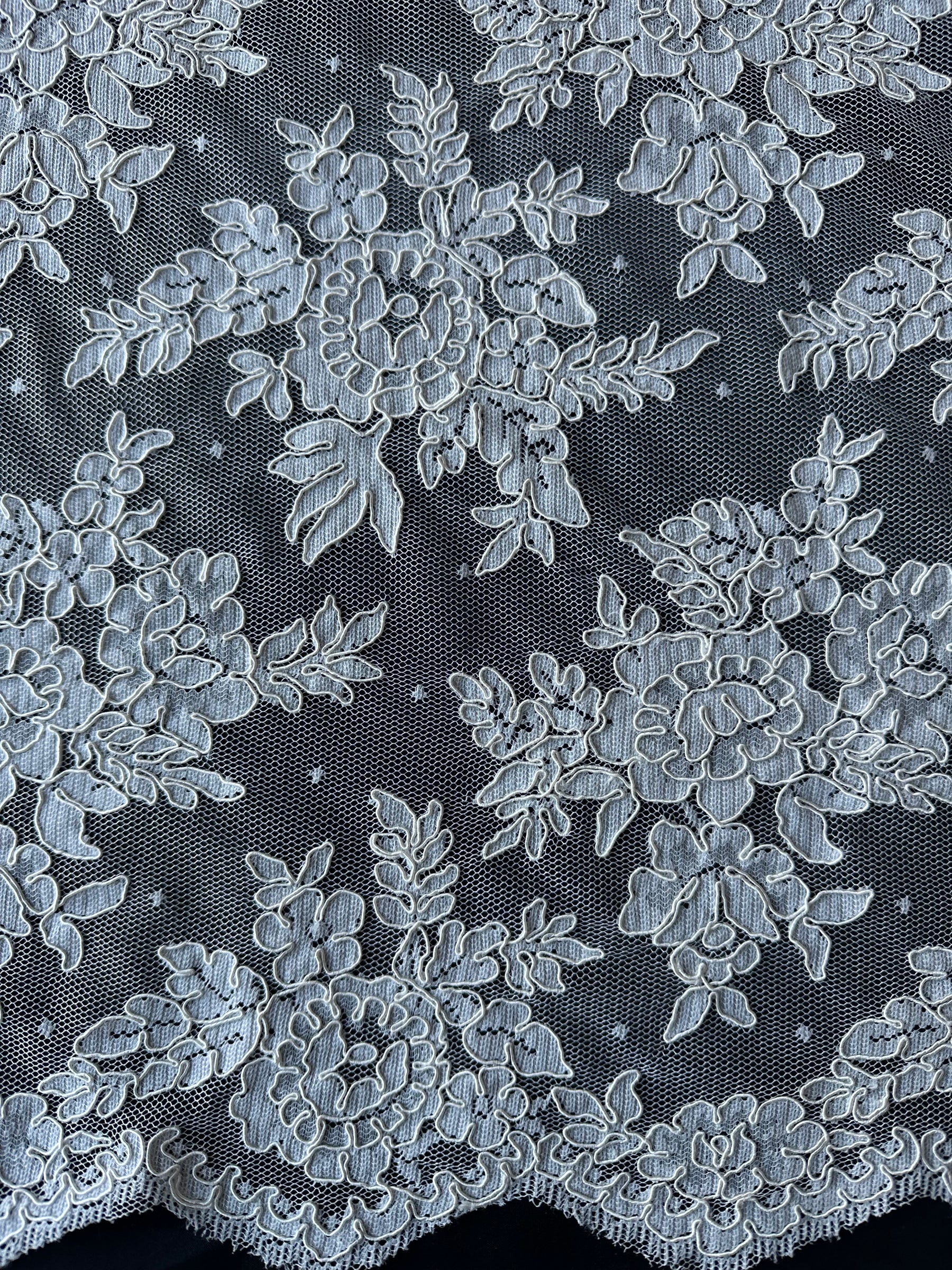 Elfenbeinfarbene Kordelspitze - Bernice (CF)