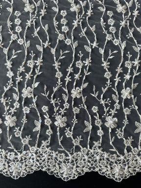 Elfenbeinfarbene Perlenspitze - Laranjal 