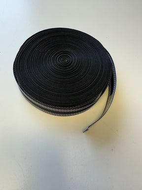 Schwarzer 25-mm-Gerade Petersham - A14