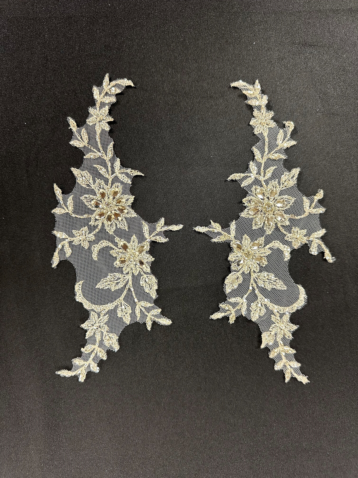 Applikationen mit Kristall- und Paillettenverzierungen - AP 8270 (CF)