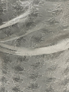 Elfenbeinfarbener, schimmernder Quastenstoff - Zuneigung