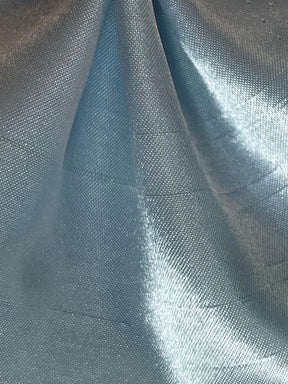 Aquamariner Dupion mit Polyester-Satin-Rückseite – Klarheit