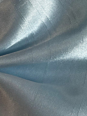 Aquamariner Dupion mit Polyester-Satin-Rückseite – Klarheit