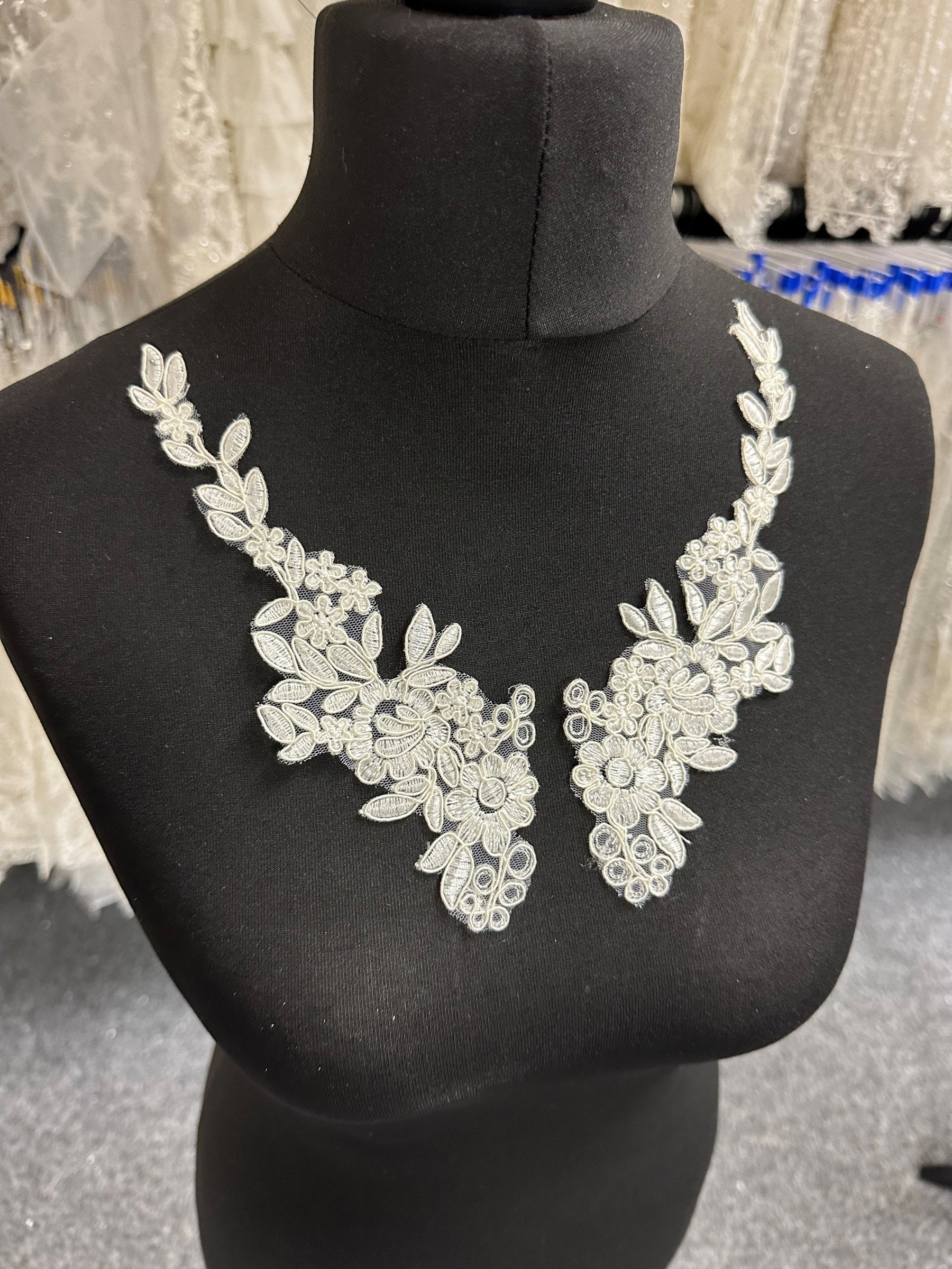 Ivory Corded Lace Appliques - Aspiration