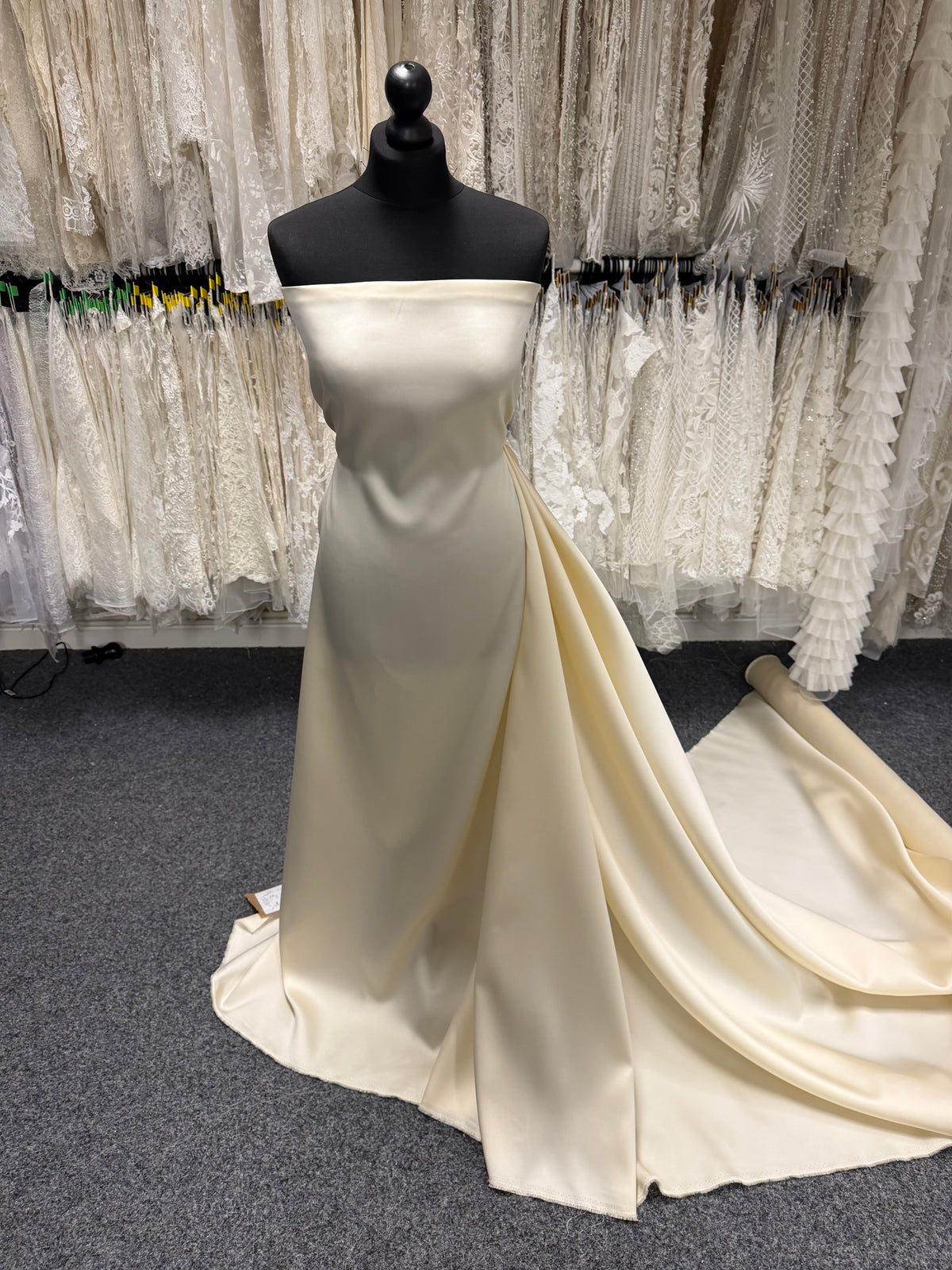 Champagner Seidenmischung Mikado - P598