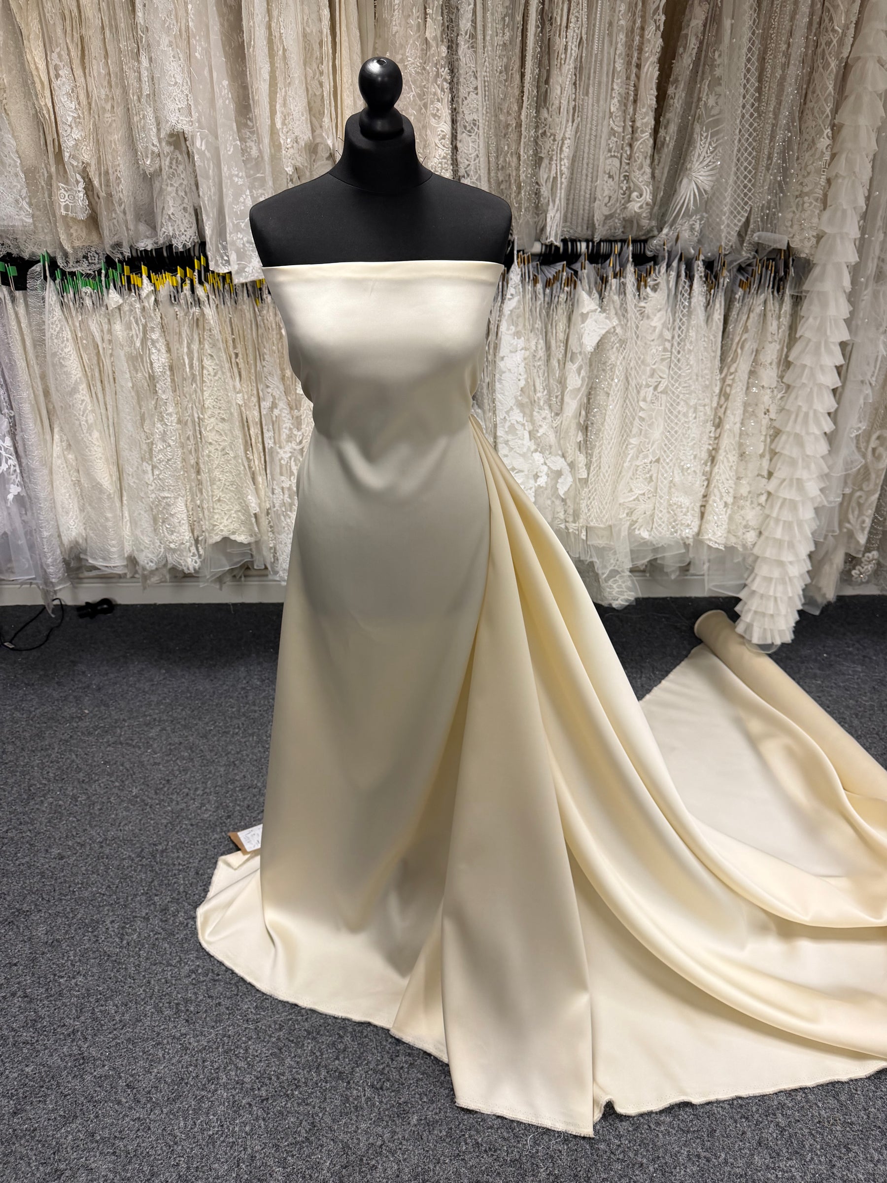 Champagner Seidenmischung Mikado - P598