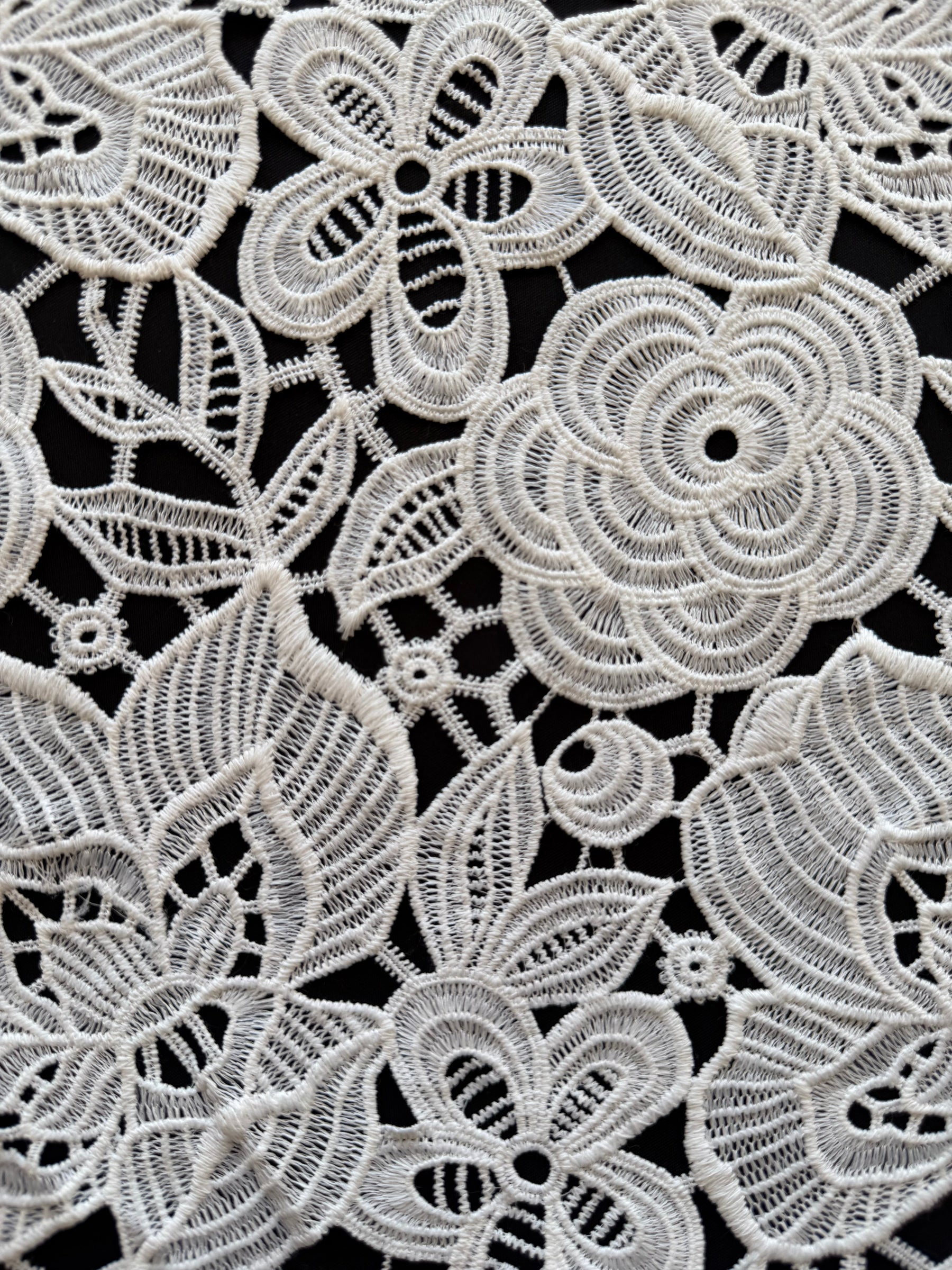 Elastische Guipure-Spitze Elfenbein - LB2015