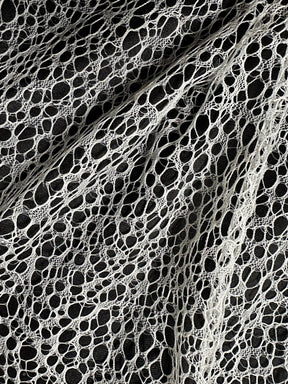 Ivory Raschel Lace  - Bubbles