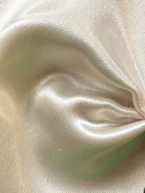 Beiger Polyester-Stretch-Satin - Courage