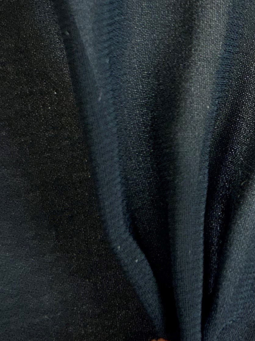 Schwarzer Polyester-Chiffon-Stoff – Serendipity