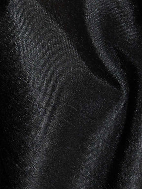 Schwarzer Polyester-Dupion mit Satinrücken - Klarheit