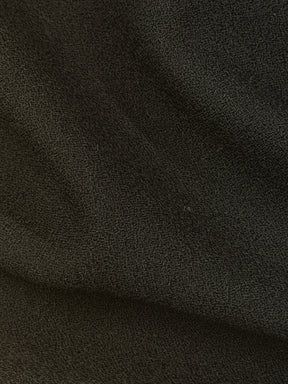 Schwarzer italienischer Wollkrepp - P640