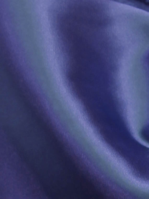 Blauer Polyester-Stretch-Satin (140 cm/55 Zoll) – Empathie