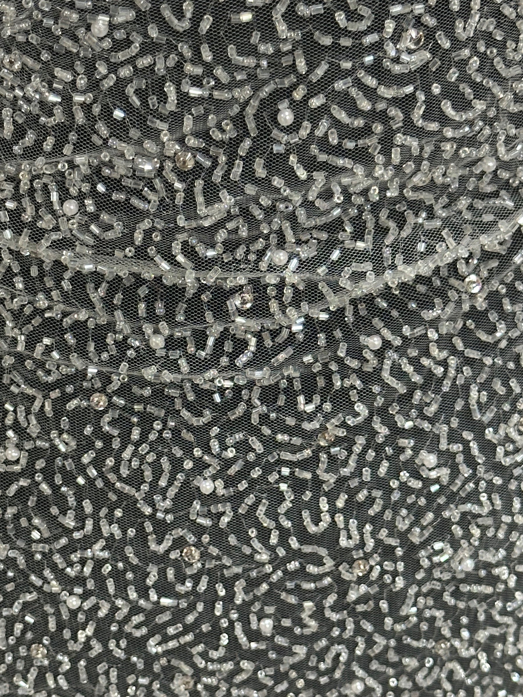 Elfenbeinfarbene Perlenspitze - Bopha