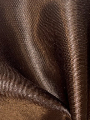 Brauner Polyestersatin – Ascot