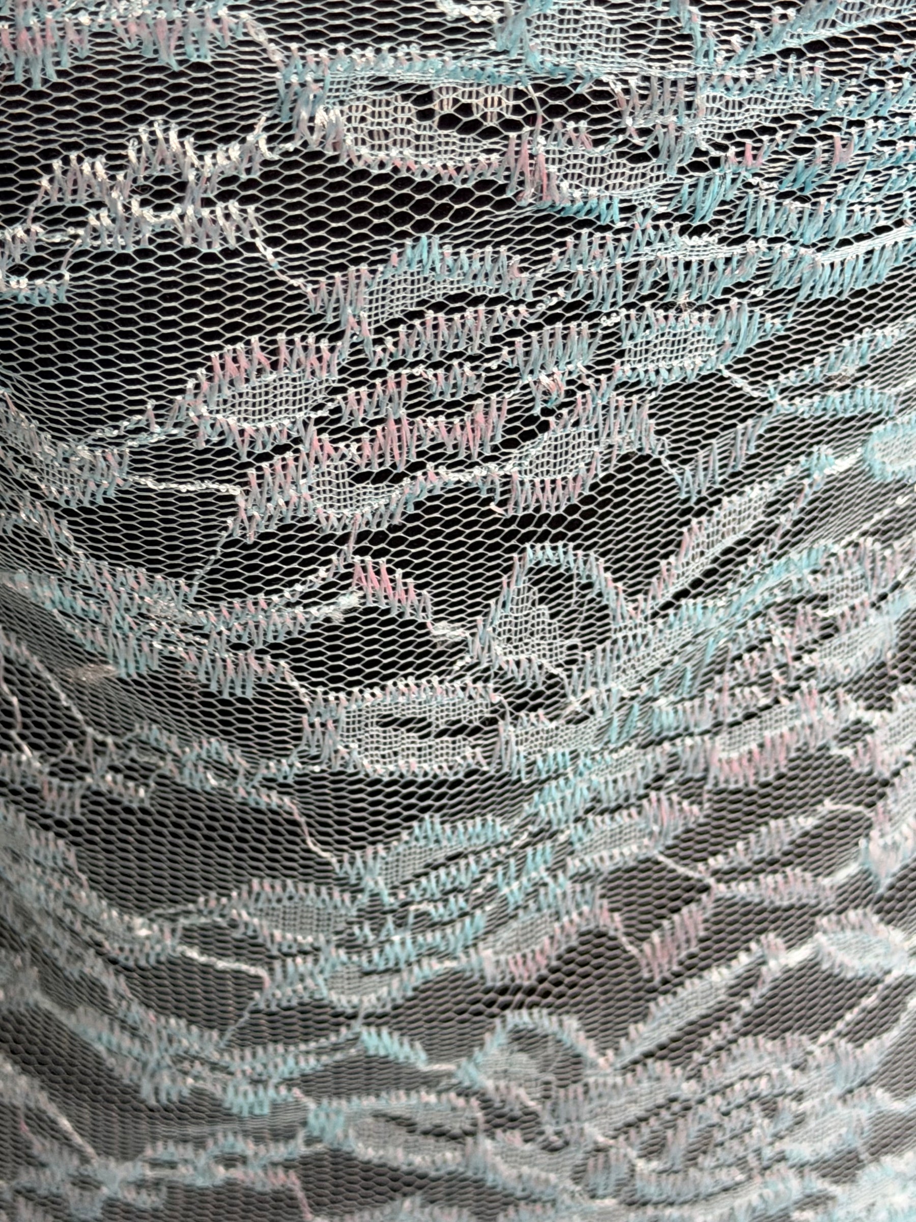 Aqua Raschel-Spitze – P618