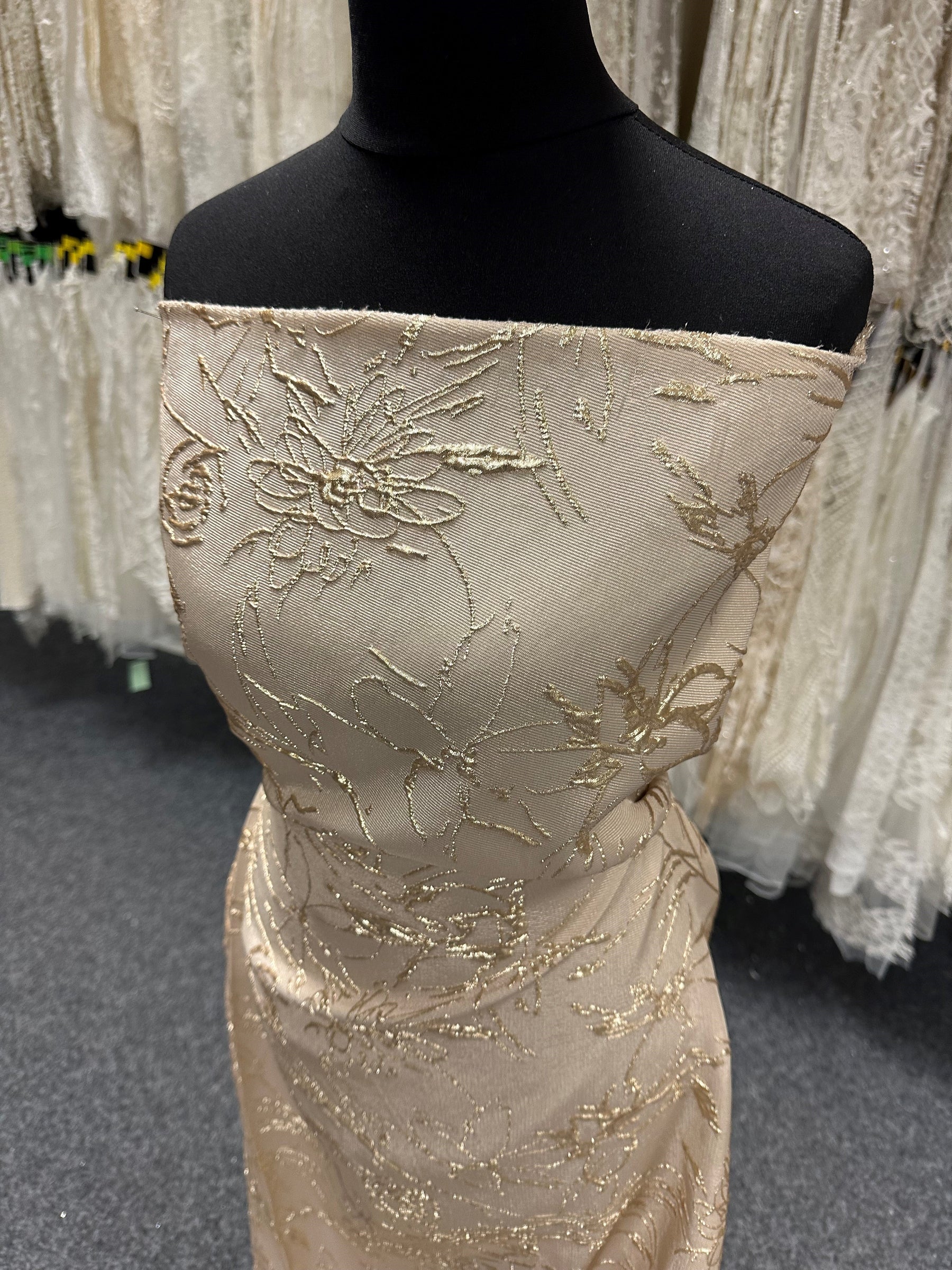 Champagner Jacquard Brokat - Calamity