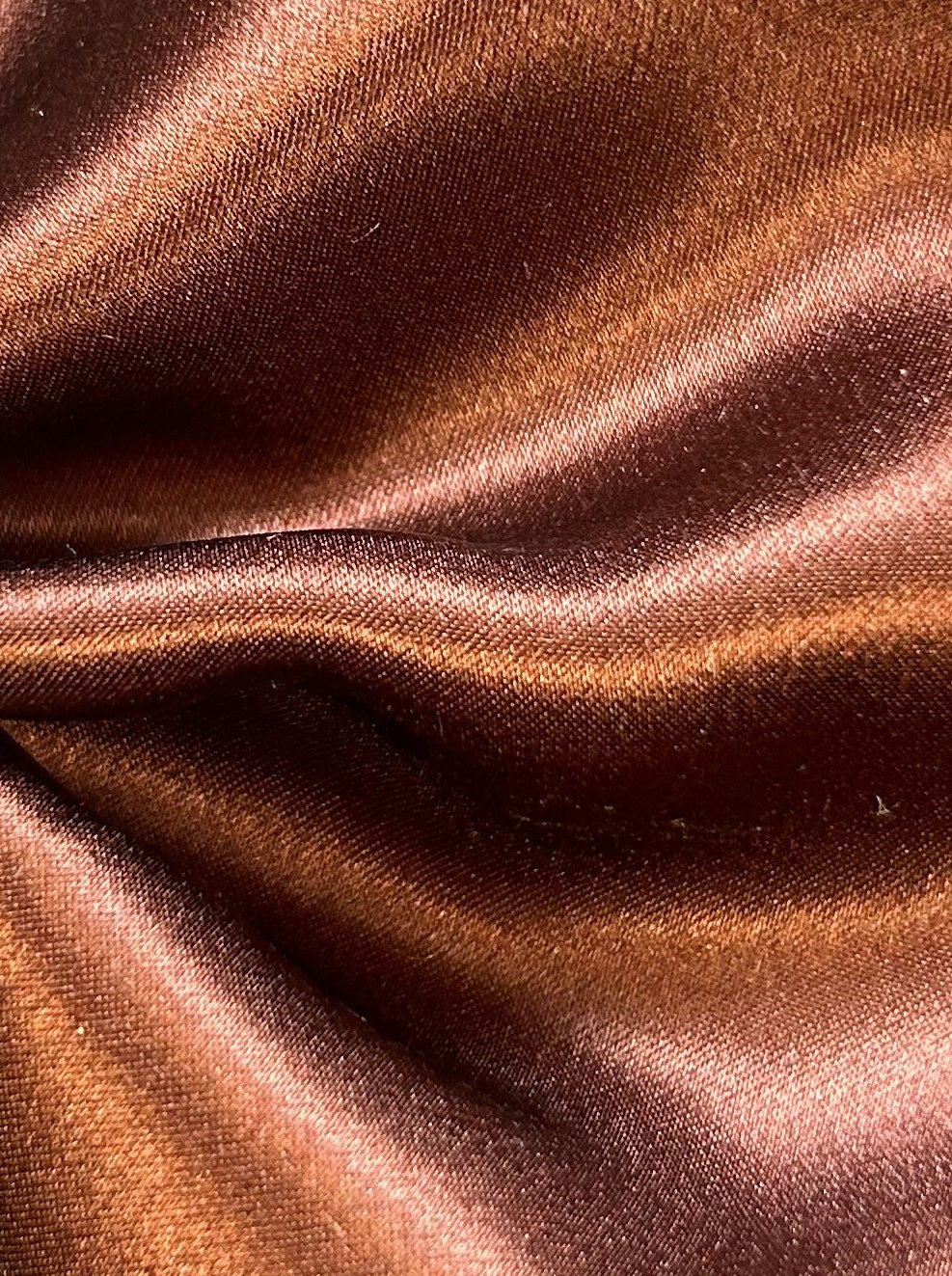 Chocolate Brown Silk Satin - Magnifique