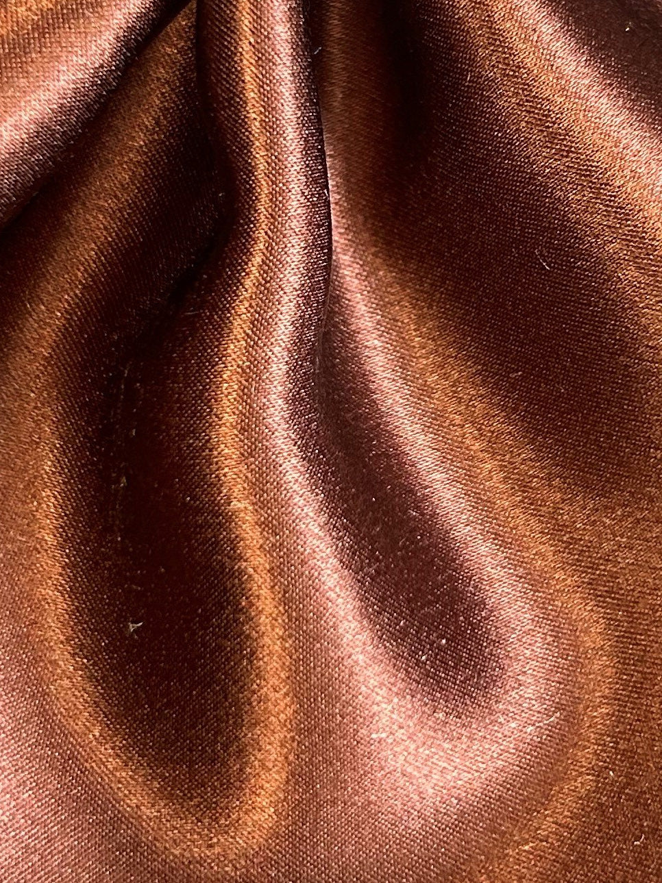 Chocolate Brown Silk Satin - Magnifique