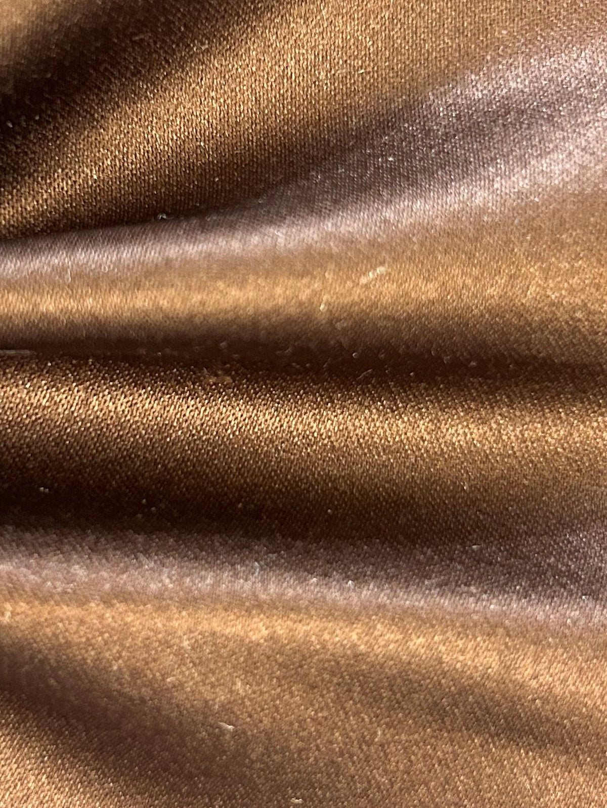 Schokoladenfarbener Polyester-Satin (148 cm/58 Zoll) – Majestätisch