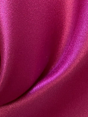 Kirschroter Polyester-Duchesse-Satin - Contessa