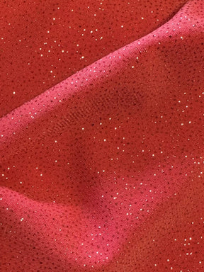 Korallenroter Glitzer-Jerseystoff – Dazzle