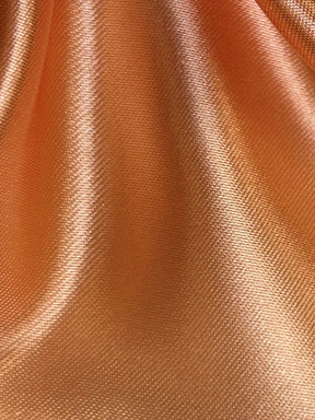 Korallenroter Polyestersatin – Ascot