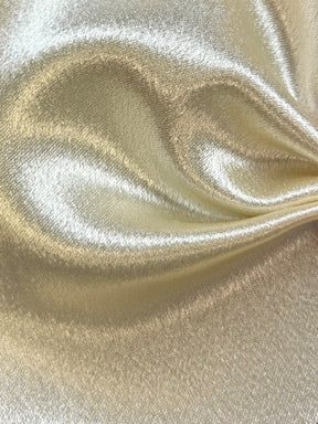 Cremefarbener Satin mit Rückseite aus Polyester-Krepp – Desire