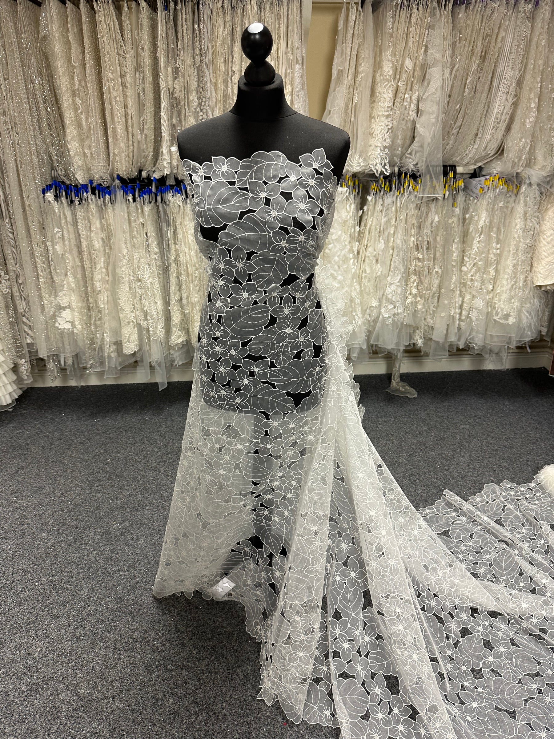 Elfenbeinfarbene Organzaspitze – Fähigkeit