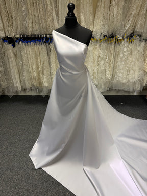 Weiße Seidenmischung Soft Mikado - P608