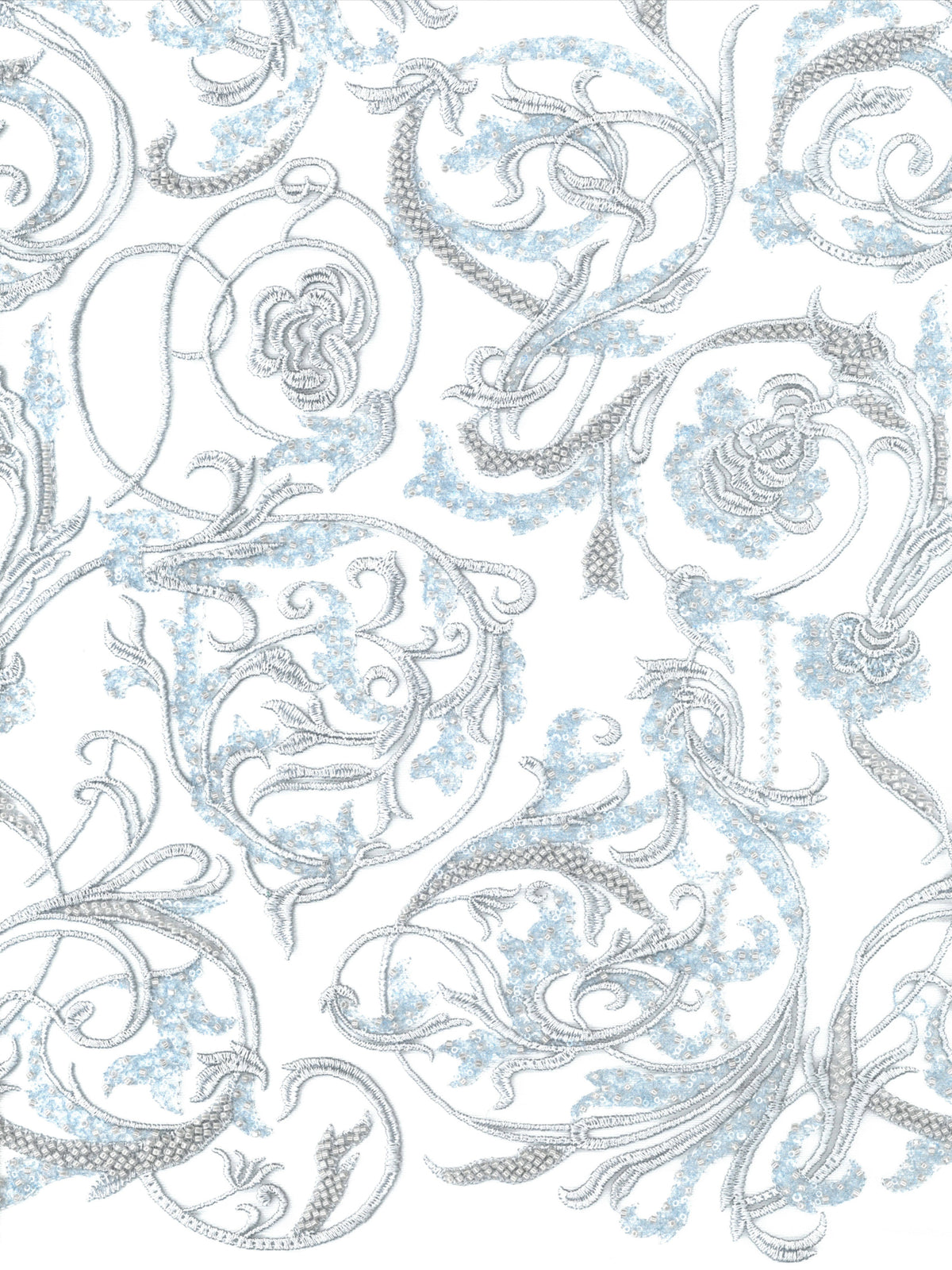 Kalkstein-Embed Perlen-Tüll - EB1091