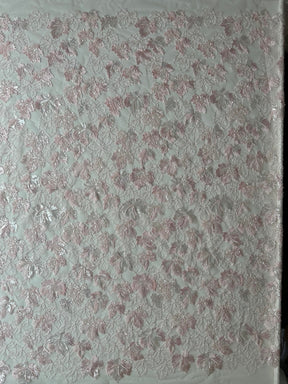 Rosa Pailletten-Stickereispitze - EB1102