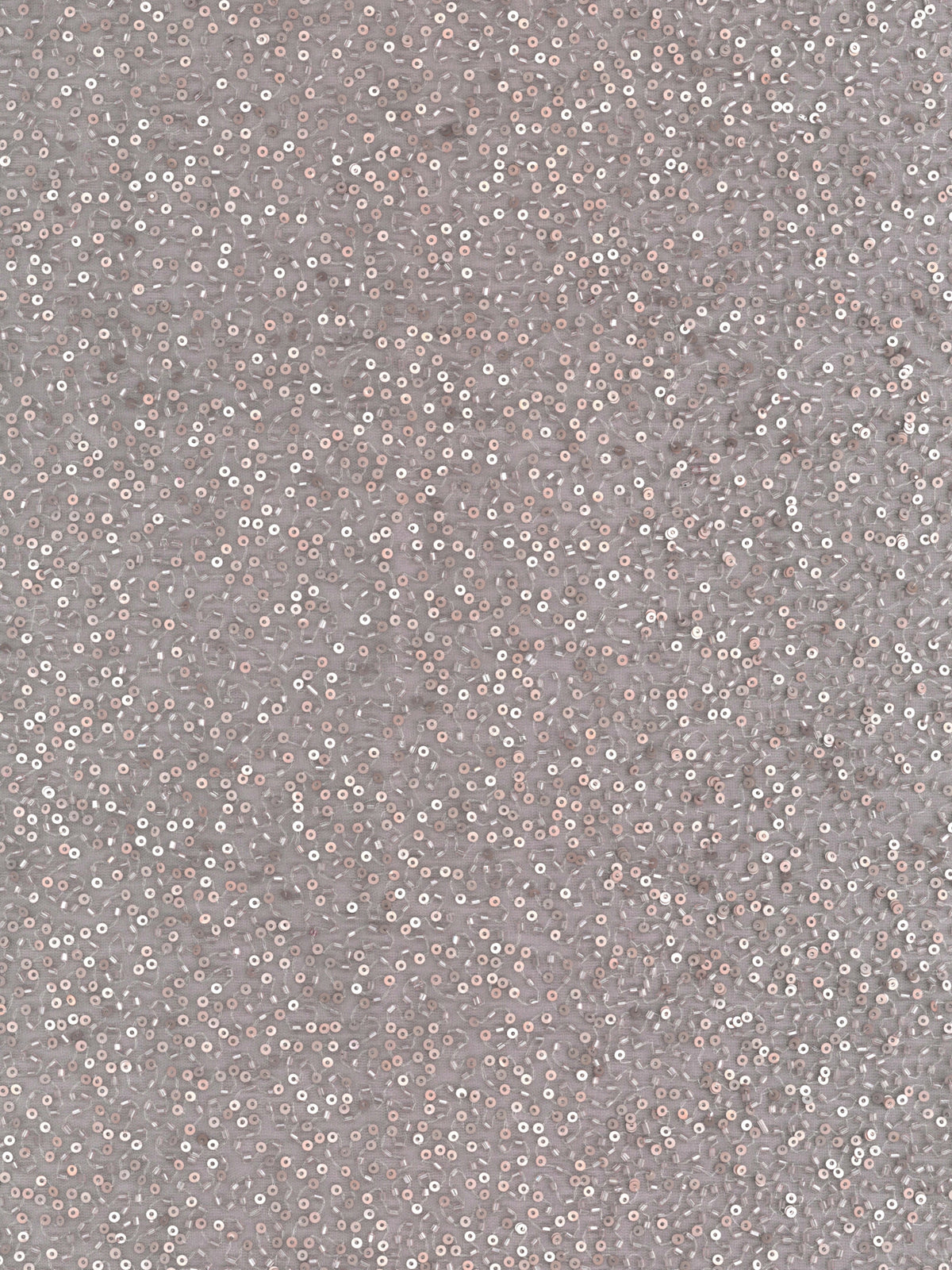 Bestickter Tüll mit Perlen in Maulbeerfarben - EB1103