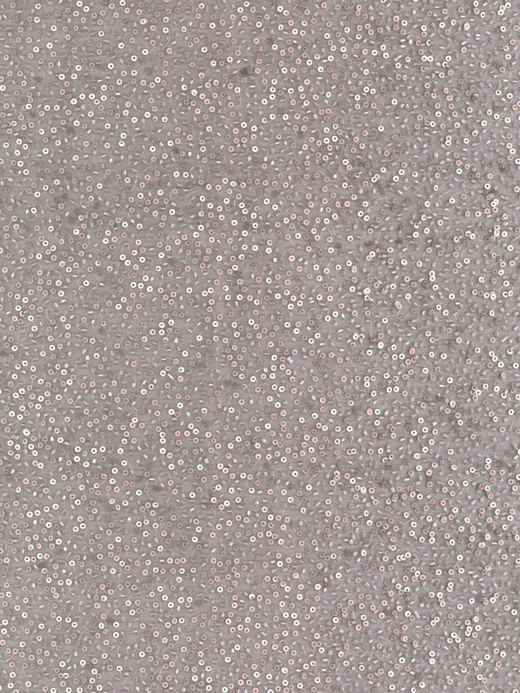 Bestickter Tüll mit Perlen in Maulbeerfarben - EB1103