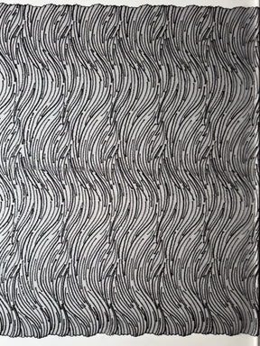 Schwarze Paillettenspitze - EB3011