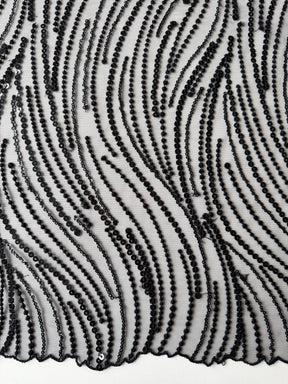 Schwarze Paillettenspitze - EB3011