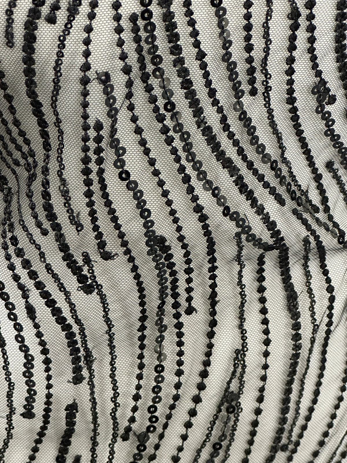 Schwarze Paillettenspitze - EB3011