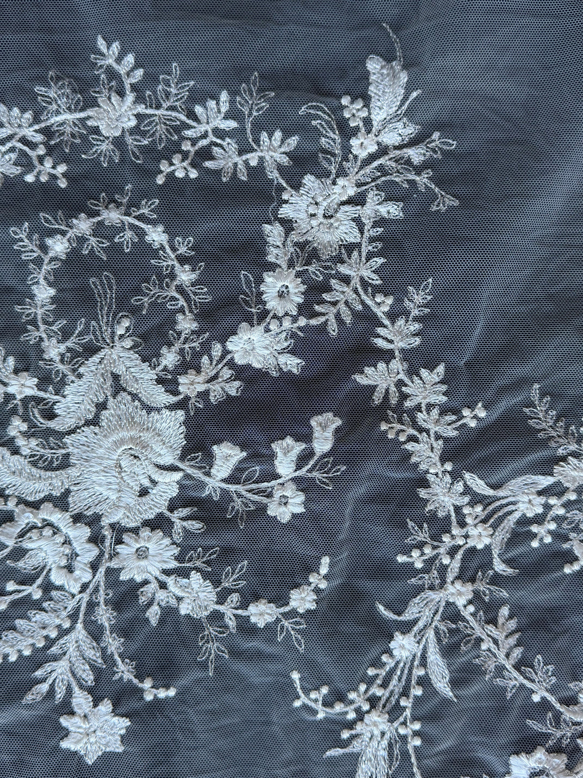 Ivory on Ivory Embroidery Lace - EB3027