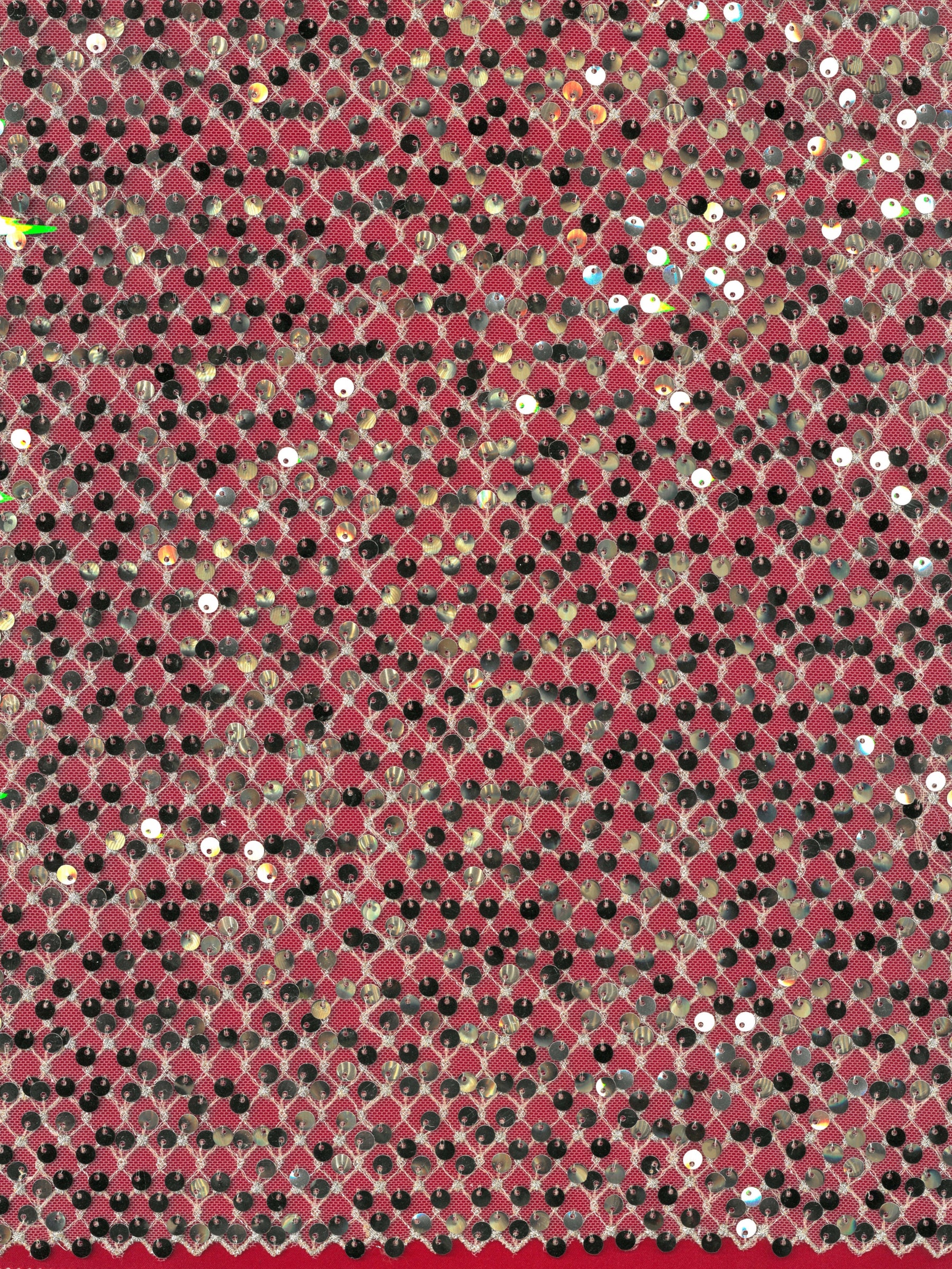 Goldfarbene Pailletten-Gitterspitze - EB3032