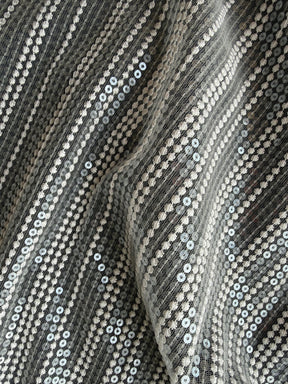Elfenbeinfarbene Paillettenstickerei-Spitze - EB3037