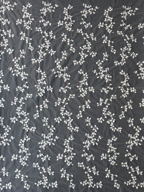 Elfenbeinfarbene Paillettenstickerei-Spitze - EB3042
