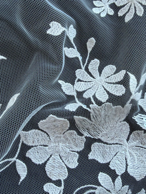 Elfenbeinfarbene Paillettenspitze - EB3063