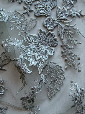 Paillettenspitze in Weidengrün - EB3064