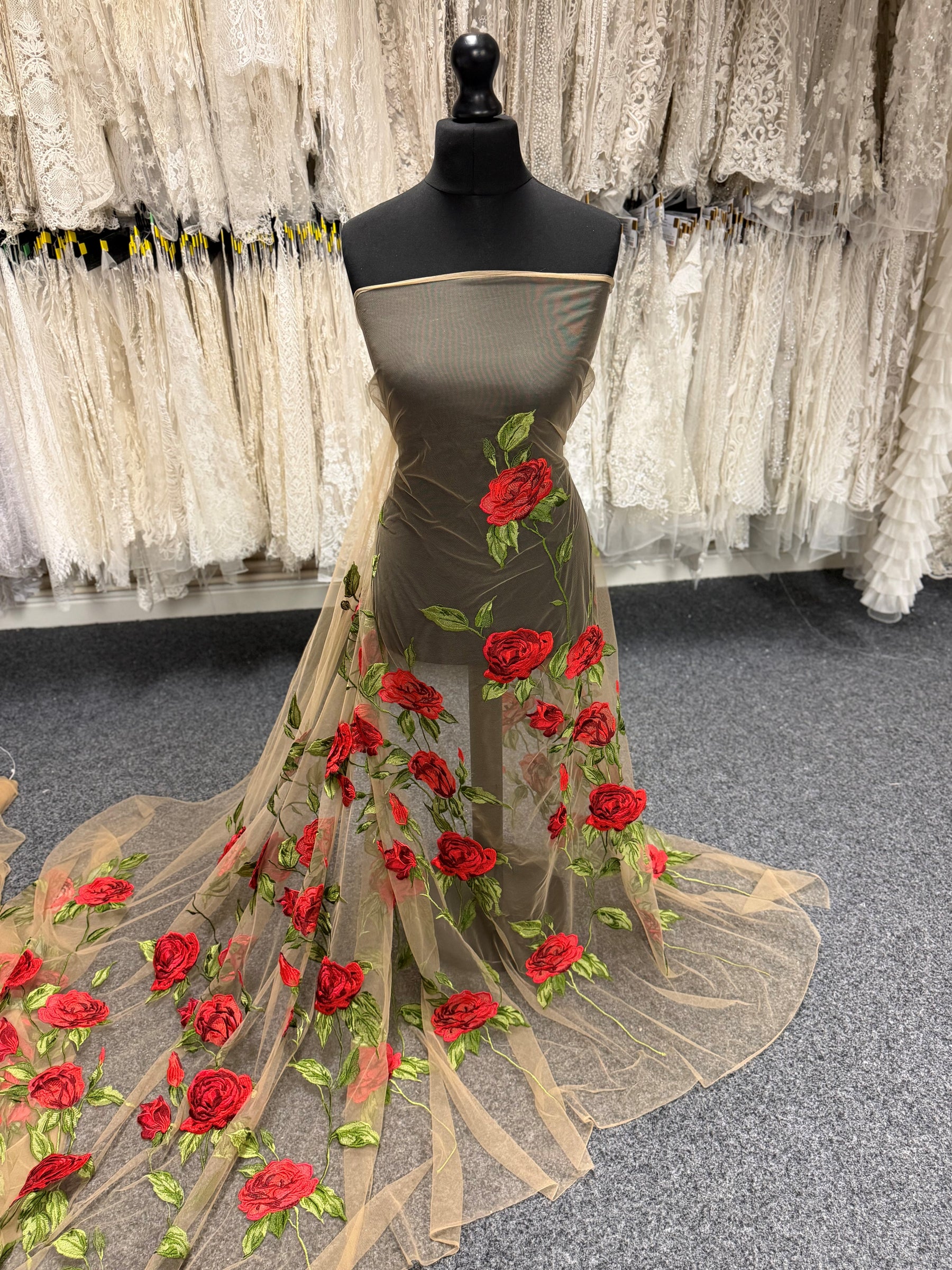 Nude bestickte Rosenspitze - EB5004