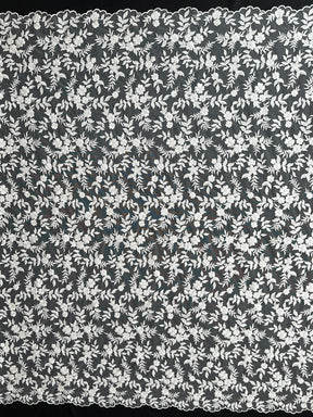 Elfenbeinfarbene bestickte Spitze - EB5031