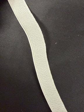 Weißer 25-mm-Stretch-Petersham - A17