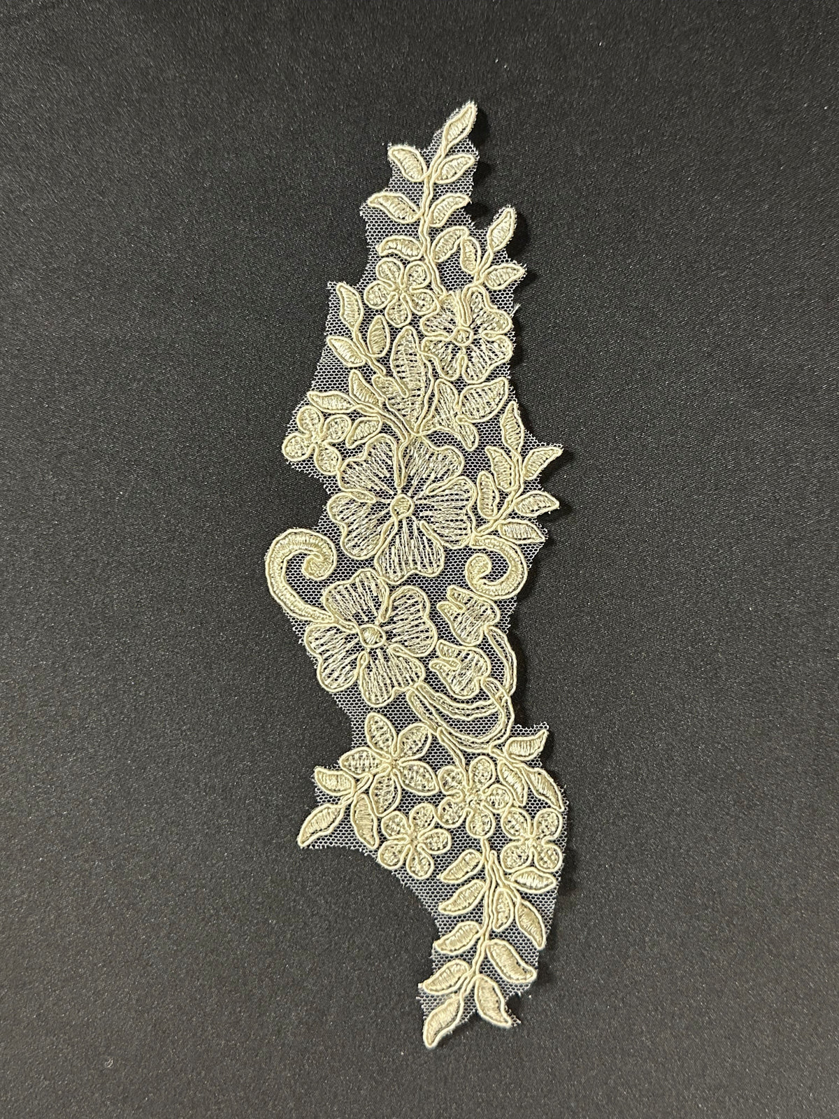Champagne Corded Lace Applique - Engagement