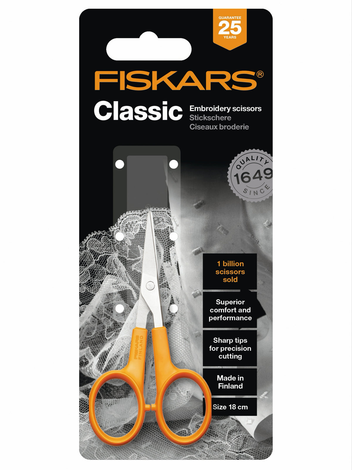 10 cm Fiskars Stickschere - S7