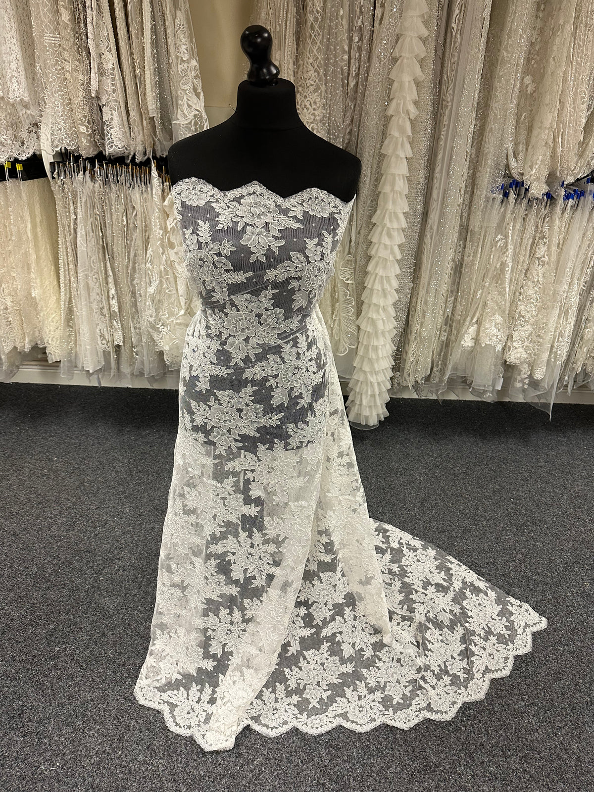 Elfenbeinfarbene Kordelspitze - Bernice (CF)